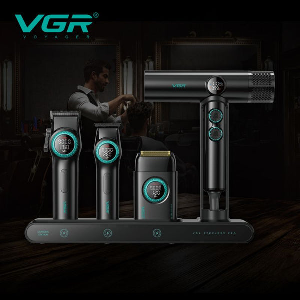 VGR Stepless RPO 4IN1 Professional Hair Clipper -Cordless, Waterproof