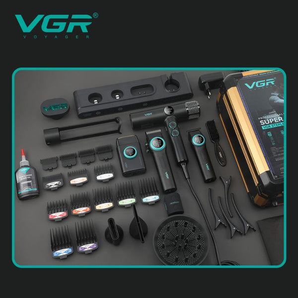 VGR Stepless RPO 4IN1 Professional Hair Clipper -Cordless, Waterproof
