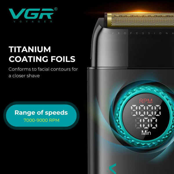 VGR Stepless RPO 4IN1 Professional Hair Clipper -Cordless, Waterproof