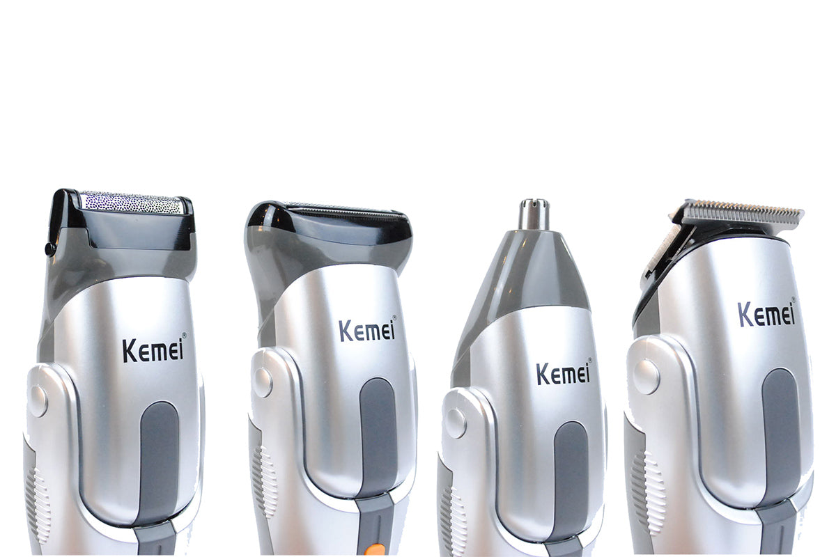 Kemei KM-680A Professional Hair Clipper for Men – Powerful Motor, Steel Blades,  Silver Finish