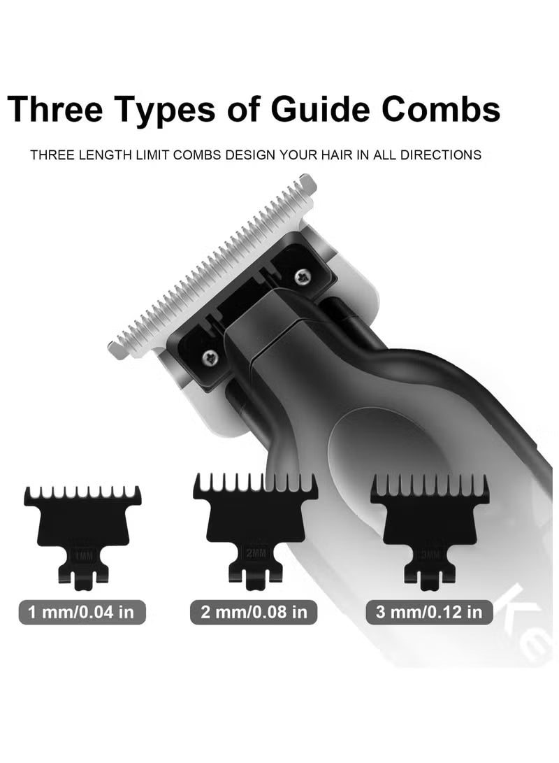 Kemei 2293 Professional Hair Clipper for Men – LED Display, Sharp Metal Blade, USB-C Rechargeable