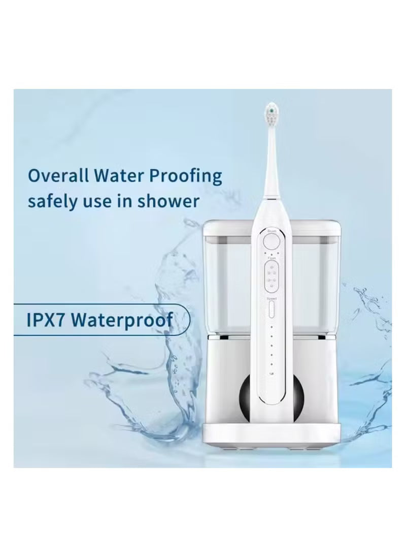 500ml Electric Toothbrush with Water Flosser 2 in 1 Dental Oral Irrigator for Travel and Home