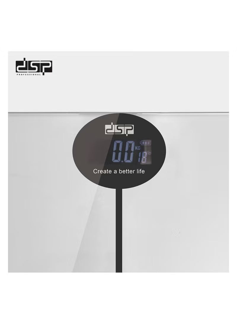KD7013 Digital Body Weighing Scale – Sleek Glass Design, High Accuracy (3-180kg)