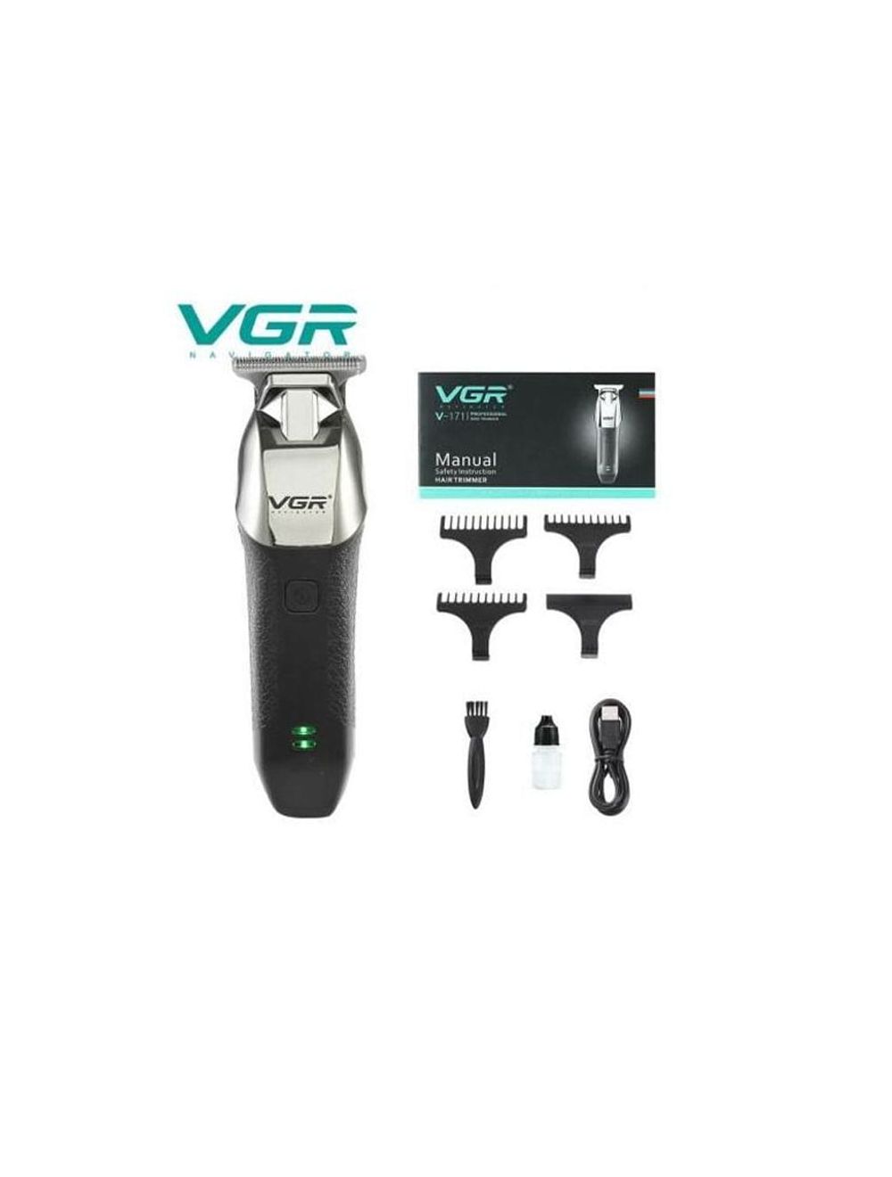 VGR V-171 Professional Hair Clipper And Trimmer For Men Black