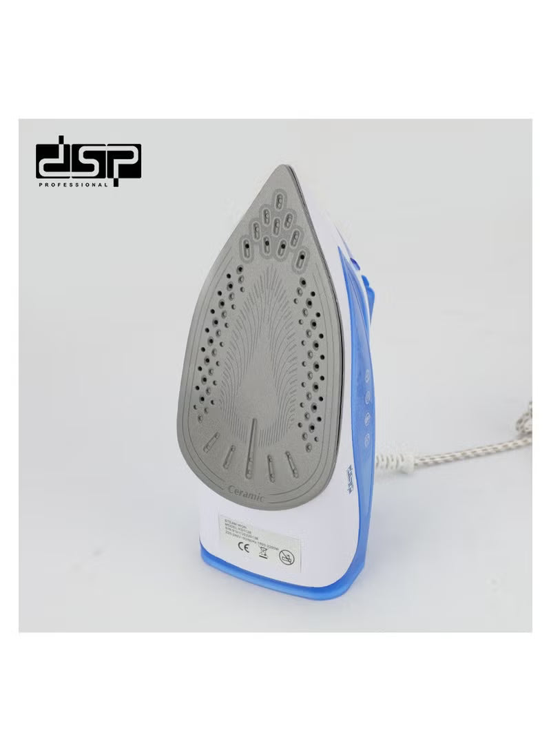 DSP KD1128 – 1800–2200W Steam Iron with Ceramic Soleplate