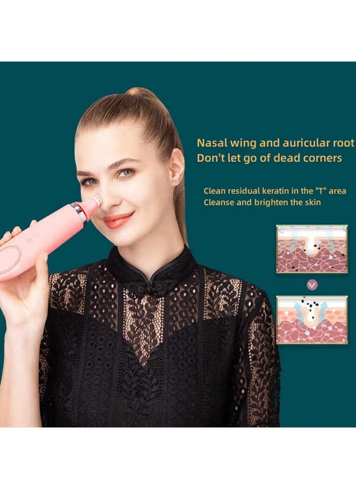 Multi-functional Electric Facial Cleanser | Silicone Brush & Interchangeable Heads for Deep Cleansing & Massage