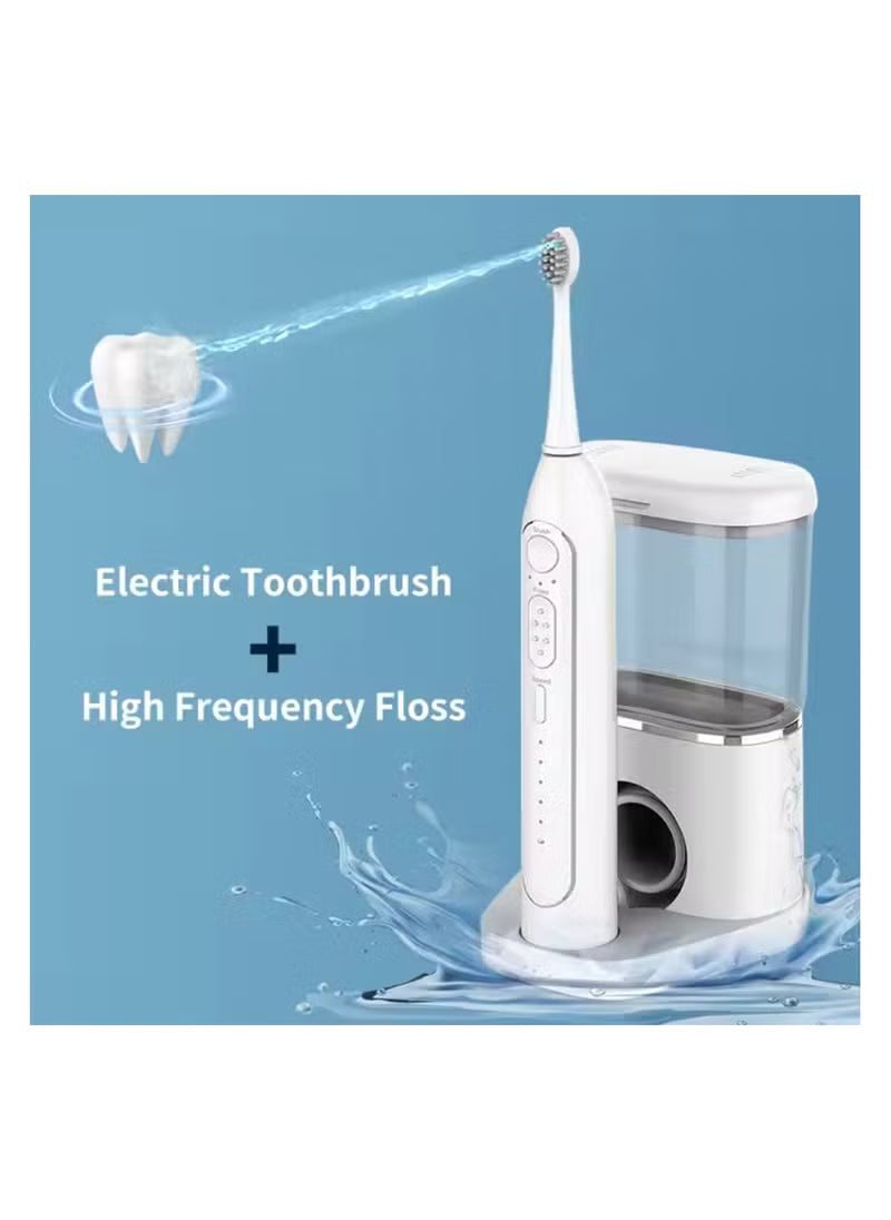 500ml Electric Toothbrush with Water Flosser 2 in 1 Dental Oral Irrigator for Travel and Home