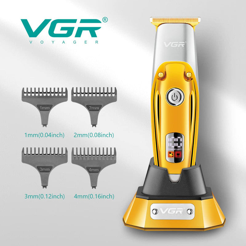 VGR V-277 Professional Hair Clipper – Cordless & Corded Rechargeable Trimmer with Stainless Steel Blades