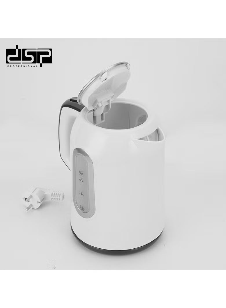 KK1189 DSP Electric Kettle –  2000W with Auto Shut-Off, 360° Cordless Base & VDE Plug