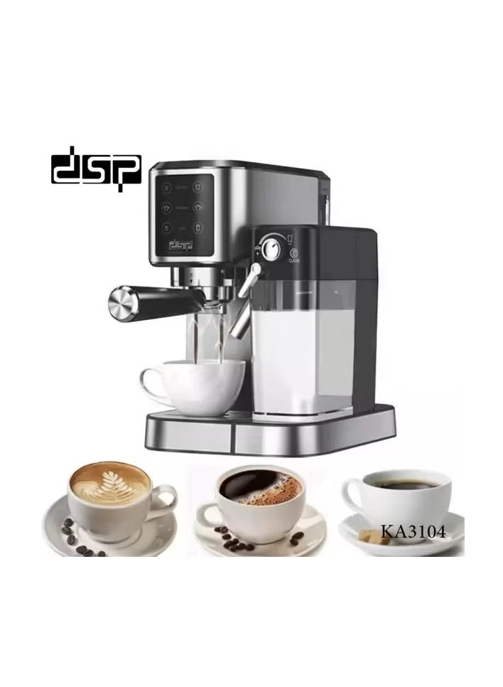DSP KA3104 Coffee Machine 1350W – Espresso, Cappuccino & Latte