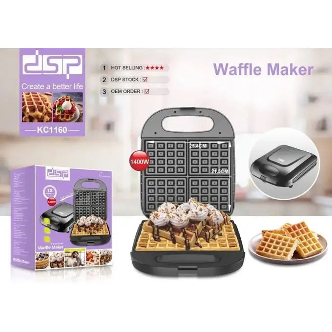2-Slice DSP Waffle Maker – KC1160