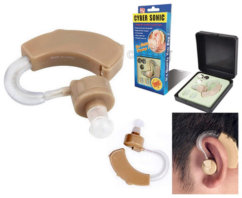 Cyber Sonic Hearing Aid - Personal Sound Amplifier with Volume Control