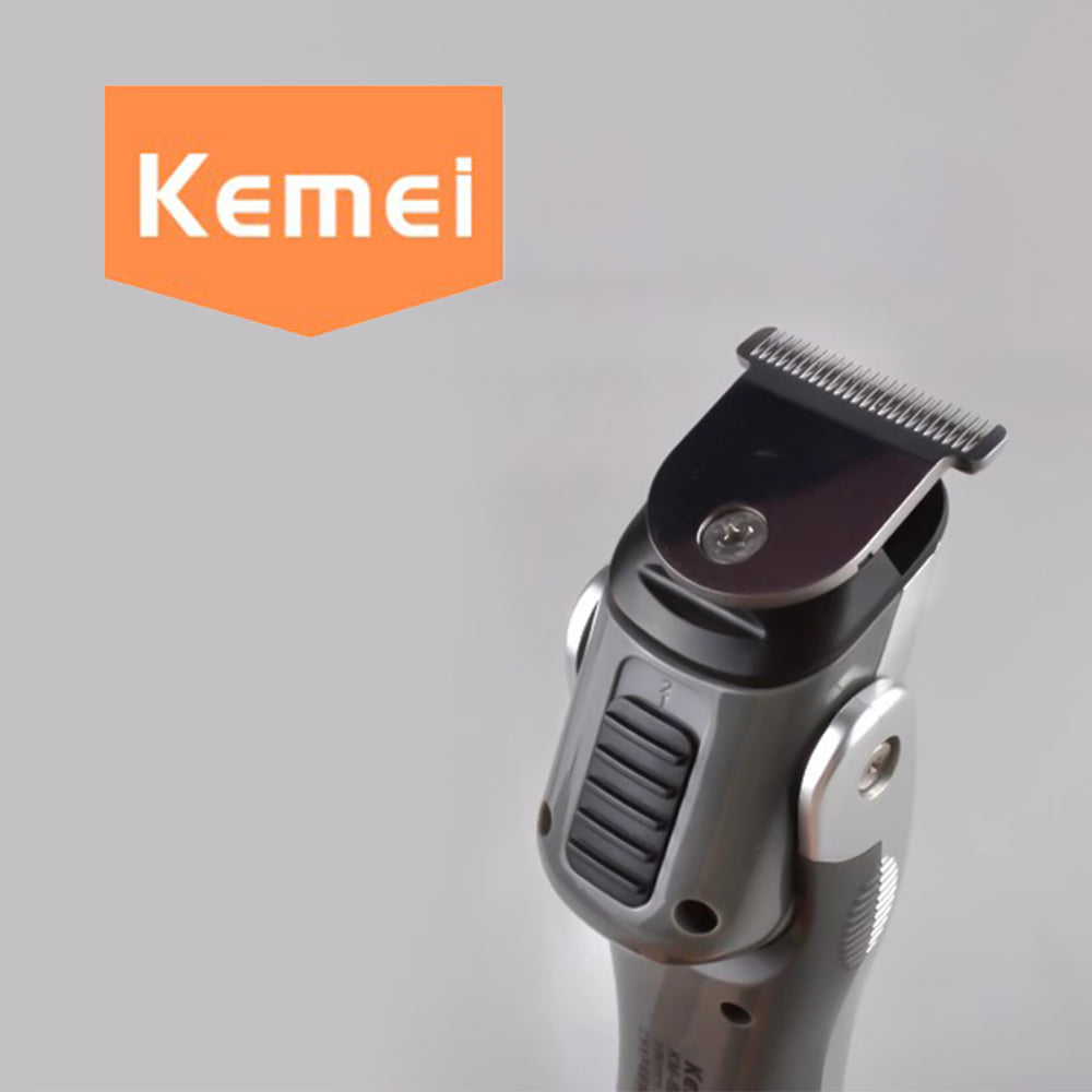 Kemei KM-680A Professional Hair Clipper for Men – Powerful Motor, Steel Blades,  Silver Finish