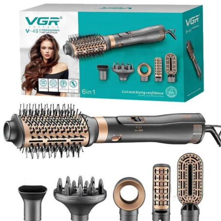 VGR V-491 Hot Air Comb 1000W 6in1 Multicolor