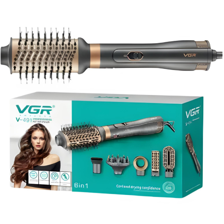 VGR V-491 Hot Air Comb 1000W 6in1 Multicolor