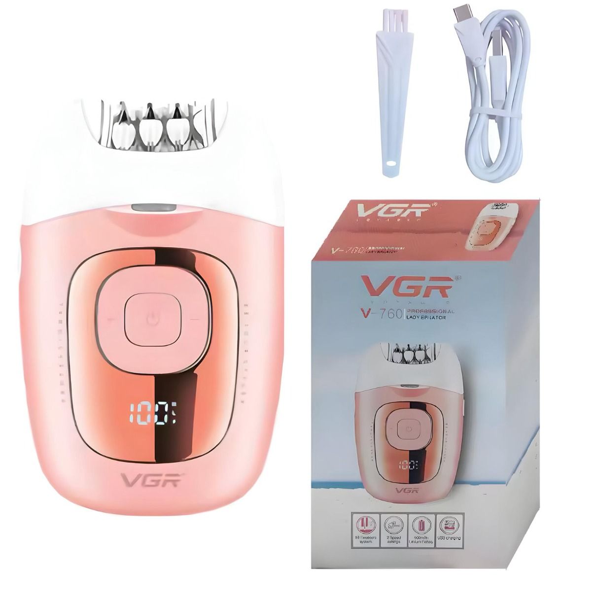 VGR V-760 Cordless Epilator for Women