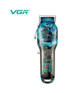 VGR V-066 Trimmer 300 min Runtime 4 Length Settings  (Blue, Black)
