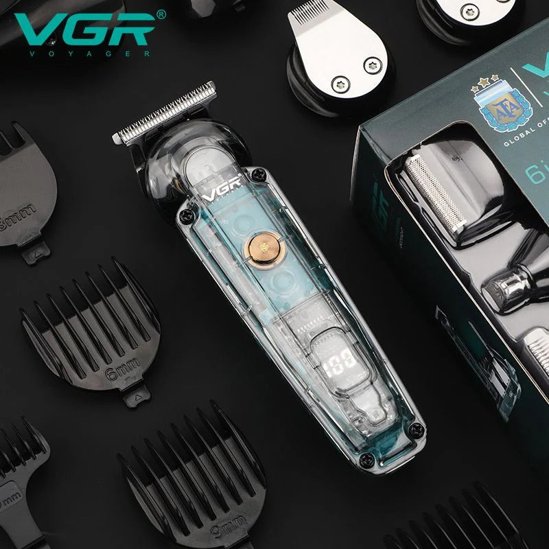 VGR V-102 Professional 3-in-1 Shaving Set – Wired & Wireless, Waterproof, LED Display
