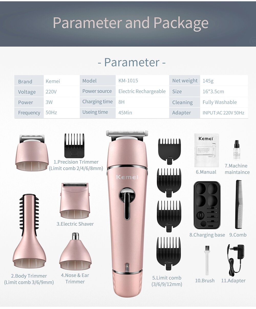 Kemei KM-1015 dry for men - multi usage