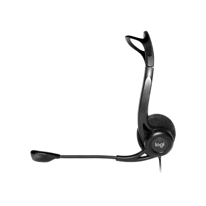 Logitech 960 USB Computer Headset – Wired On-Ear Headphones with Noise-Cancelling Microphone & In-Line Controls