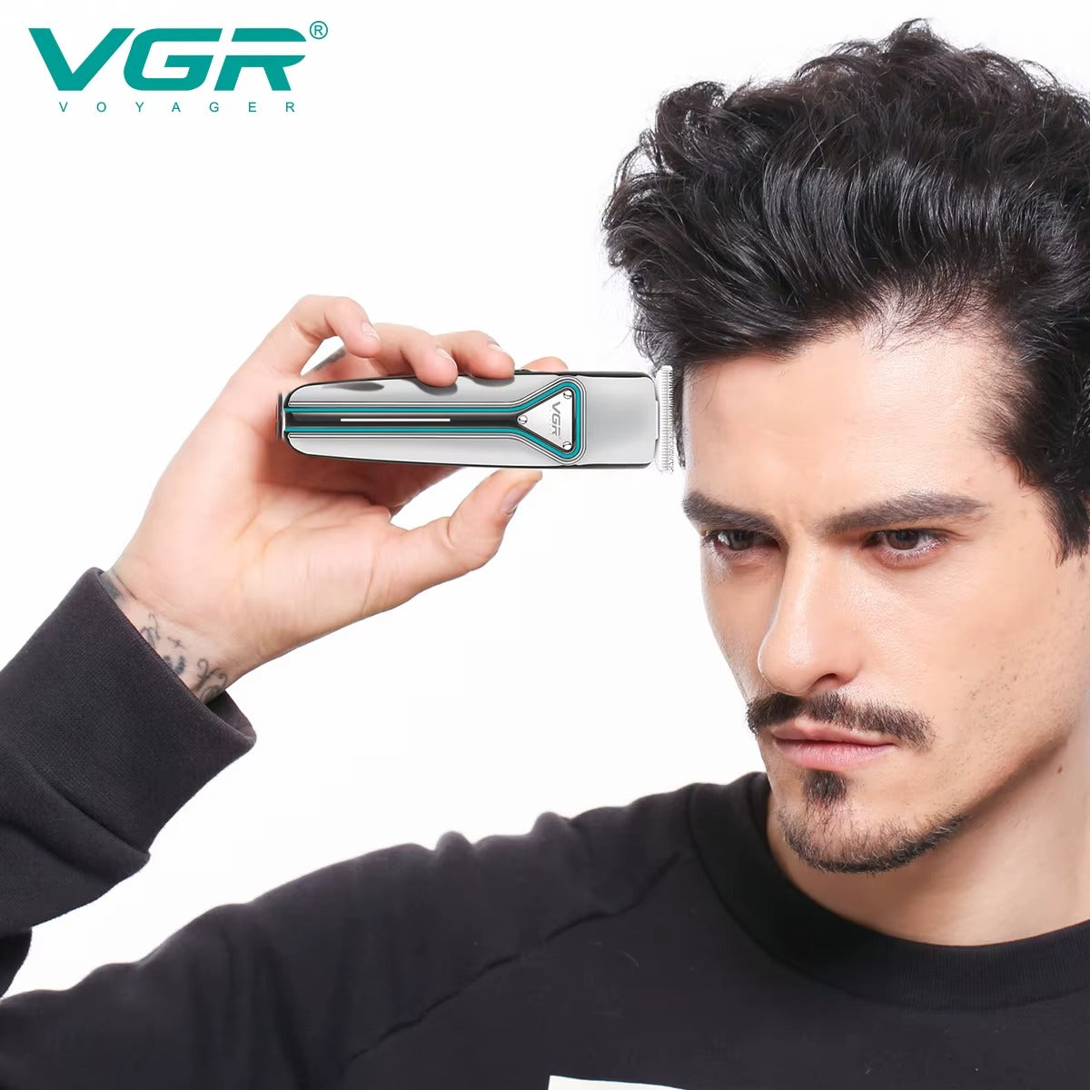 VGR V-008 Hair Trimmer for Men – Portable Rechargeable Beard & Hair Clipper with Stainless Steel