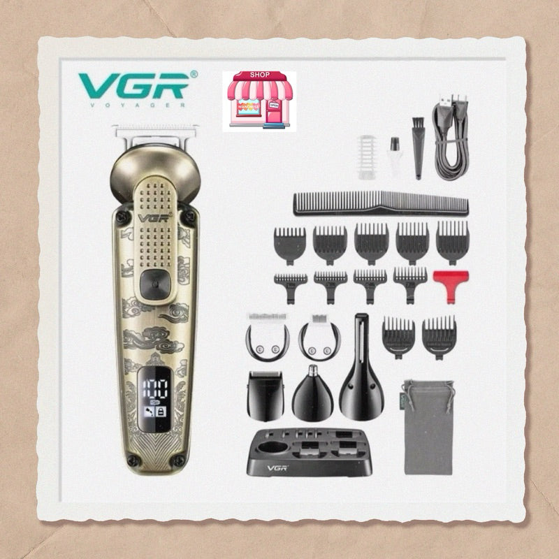 VGR 095 Trimmer 6-in-1 Multi-Functional Grooming Kit