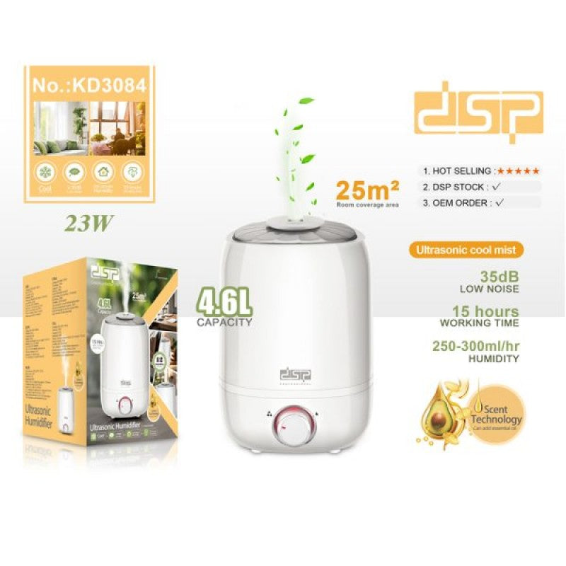 Ultrasonic Cool Mist Humidifier with 4.6L Tank - KD3084