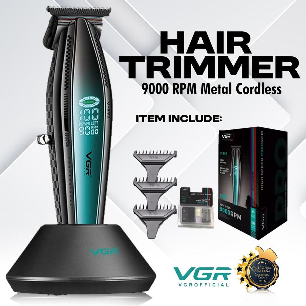 VGR V-270 Professional Hair Clipper – Corded & Cordless with Ceramic Blades