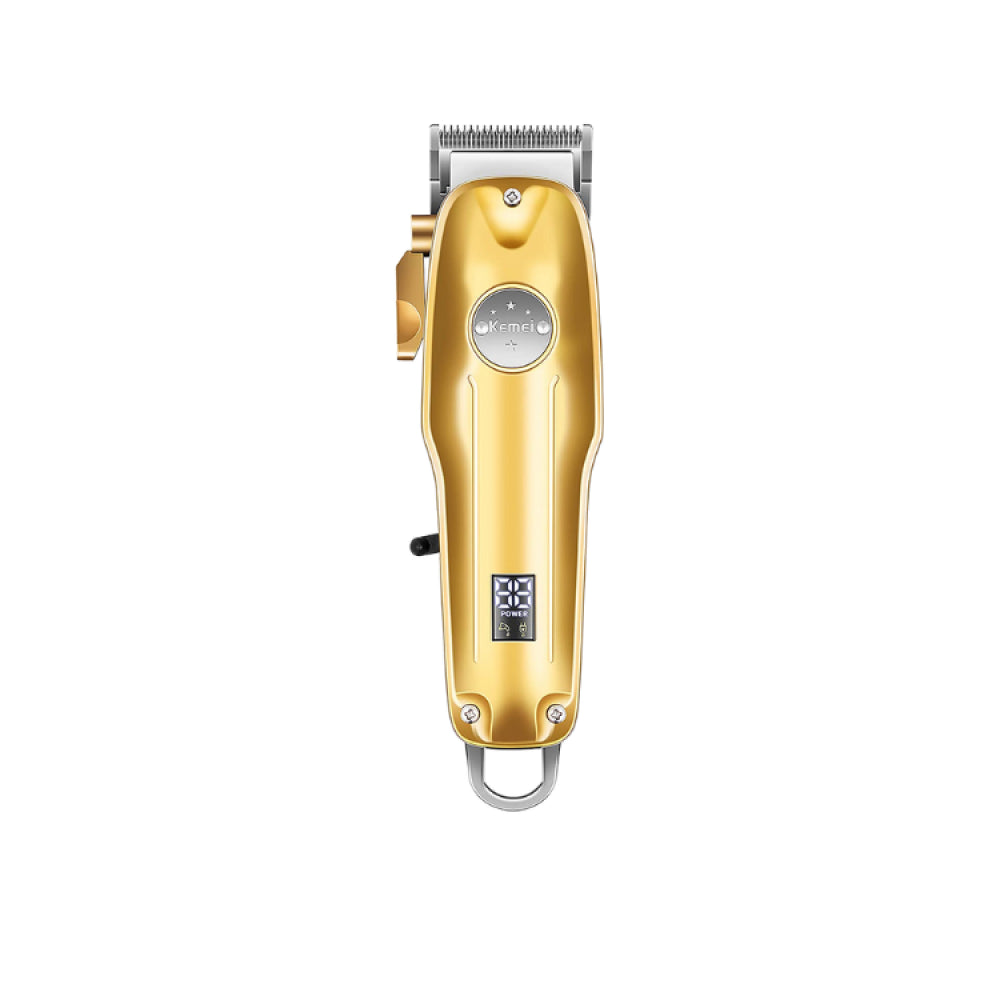 Kemei KM-1986 Hair Clipper with LCD Display – Cordless, USB Charging, Unisex