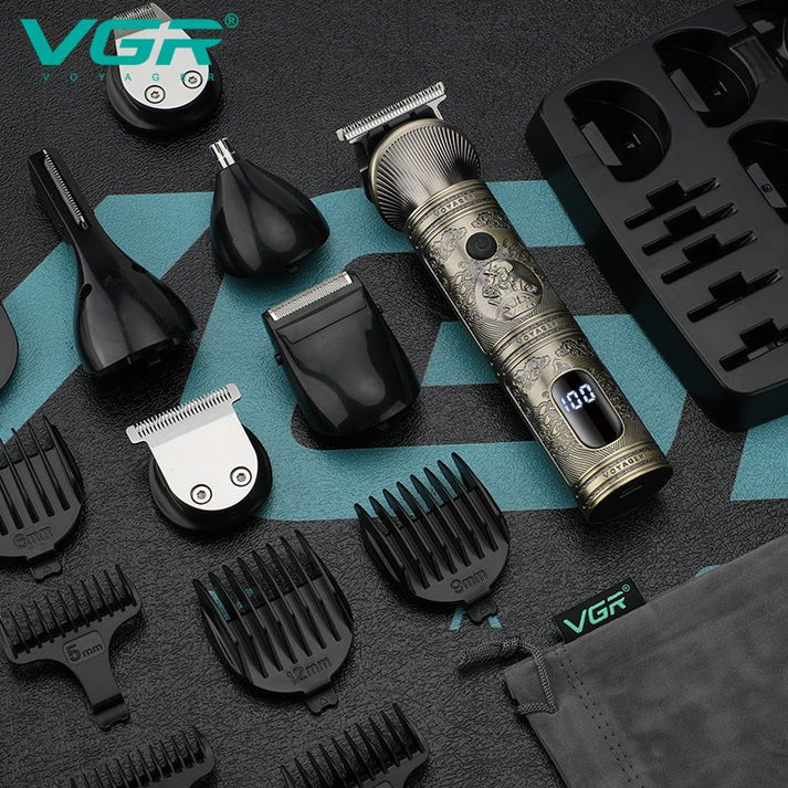 VGR V-106 3-in-1 Grooming Kit for Men – Metal Body, 180-Min Runtime, USB Rechargeable