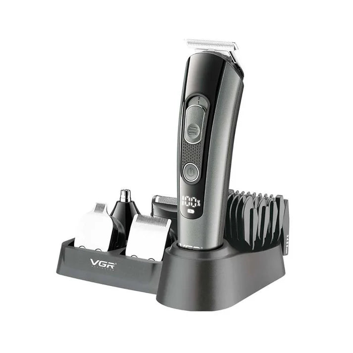 VGR V-175 Men’s Grooming Kit – 150-Min Runtime, Stainless Steel Blades, USB Rechargeable