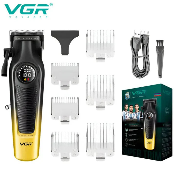 VGR V-196 Professional Hair Trimmer for Men – Titanium Alloy Blade