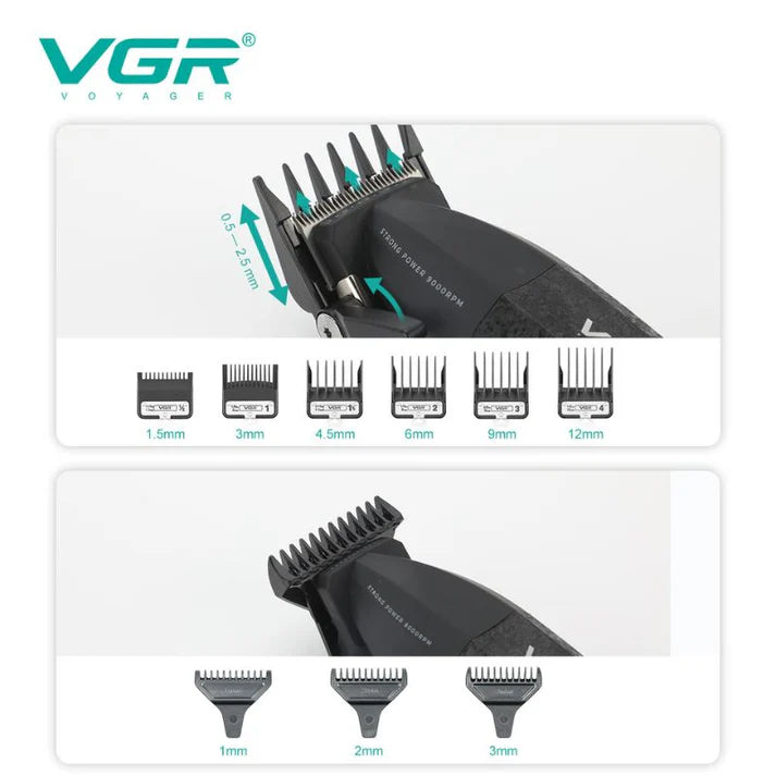 VGR V-640 S3 Professional Grooming Kit – 3-in-1 Clipper, Trimmer & Foil Shaver