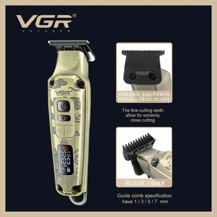 VGR V-642 Professional Grooming Kit – 3-in-1 Clipper, Trimmer & Foil Shaver