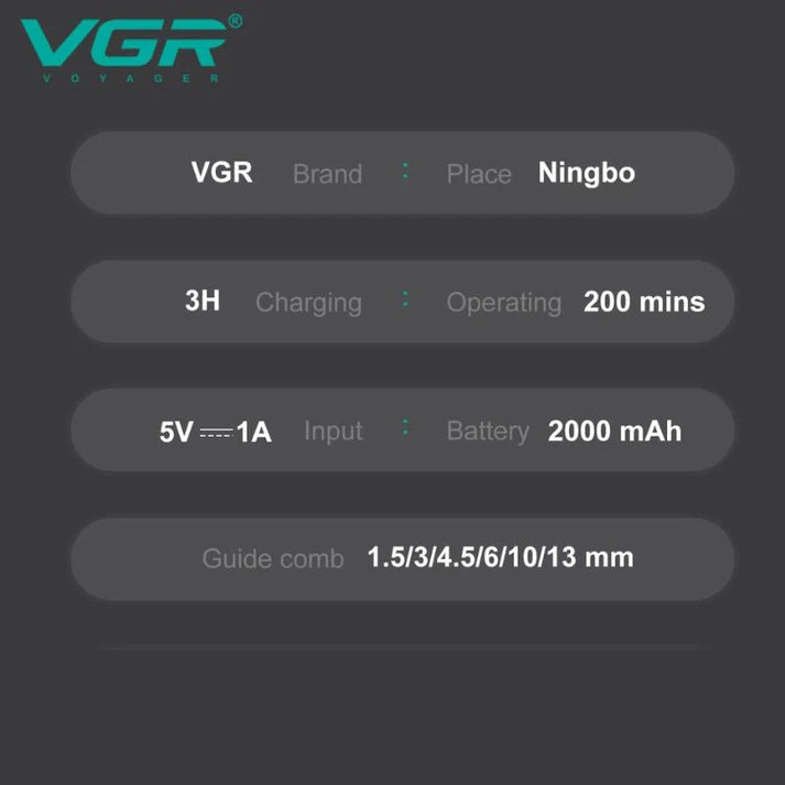 VGR V-654 Professional Salon Quality Hair Clipper