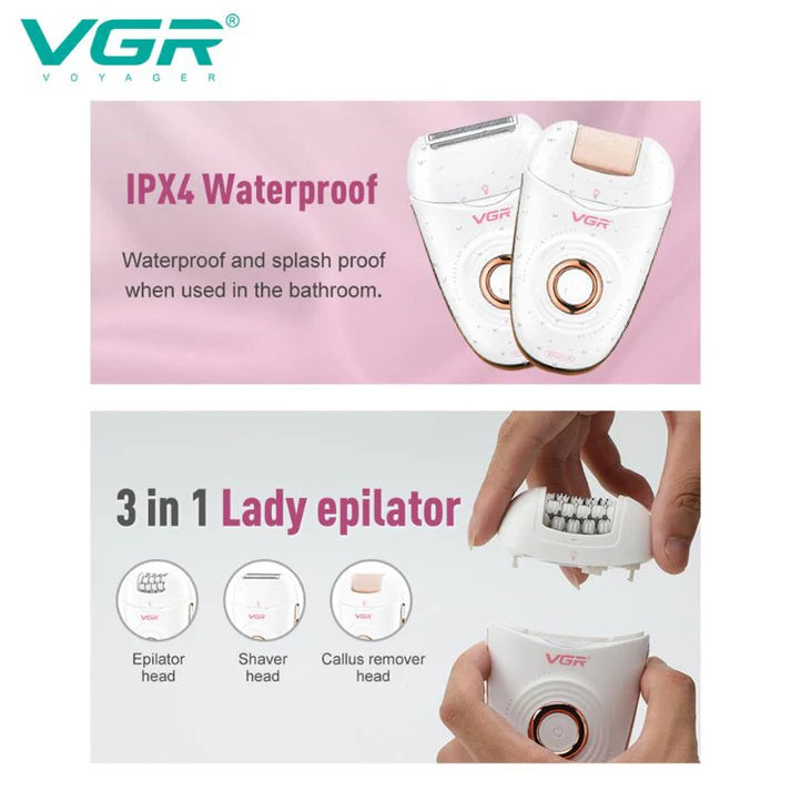 VGR V-739 Professional Ladies Epilator