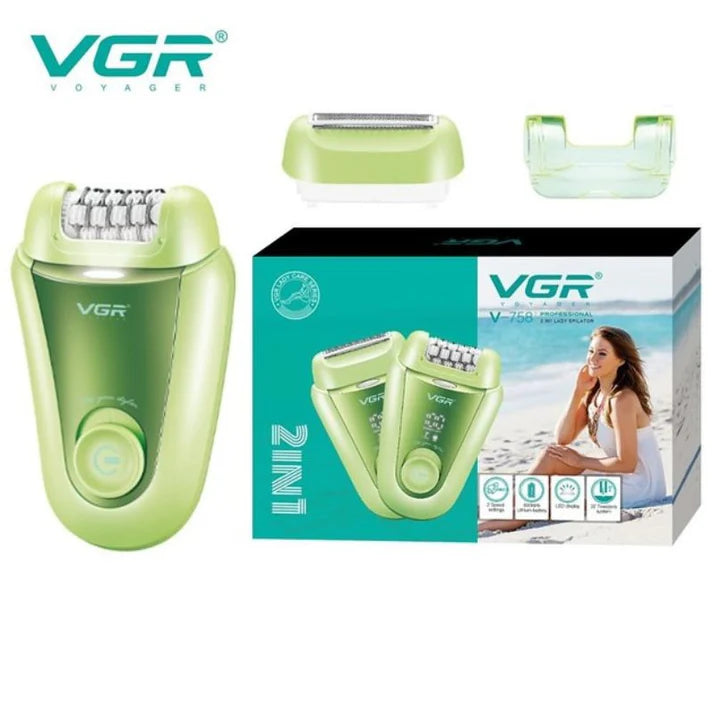 VGR V-758 2-in-1 Professional Women’s Epilator