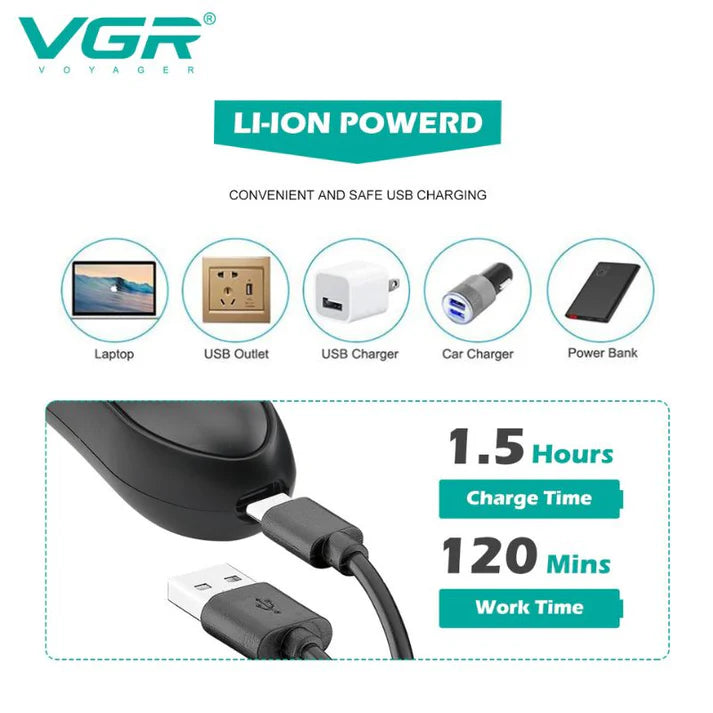 VGR V-934 Body and Nose Trimmer for Men