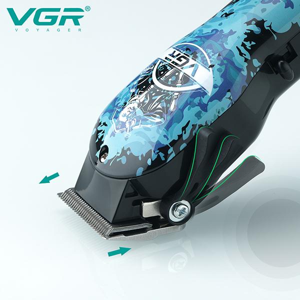 VGR V-066 Trimmer 300 min Runtime 4 Length Settings  (Blue, Black)