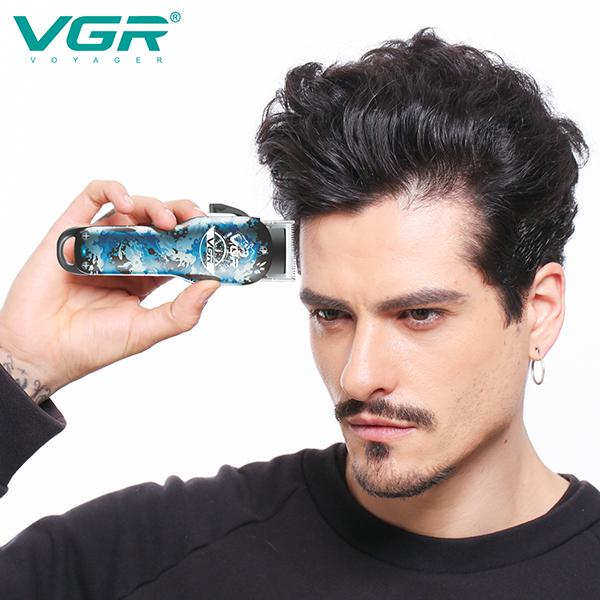VGR V-066 Trimmer 300 min Runtime 4 Length Settings  (Blue, Black)
