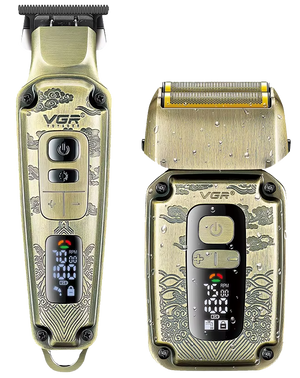VGR V-641 2-in-1 Hair Trimmer and Shaver – USB Rechargeable