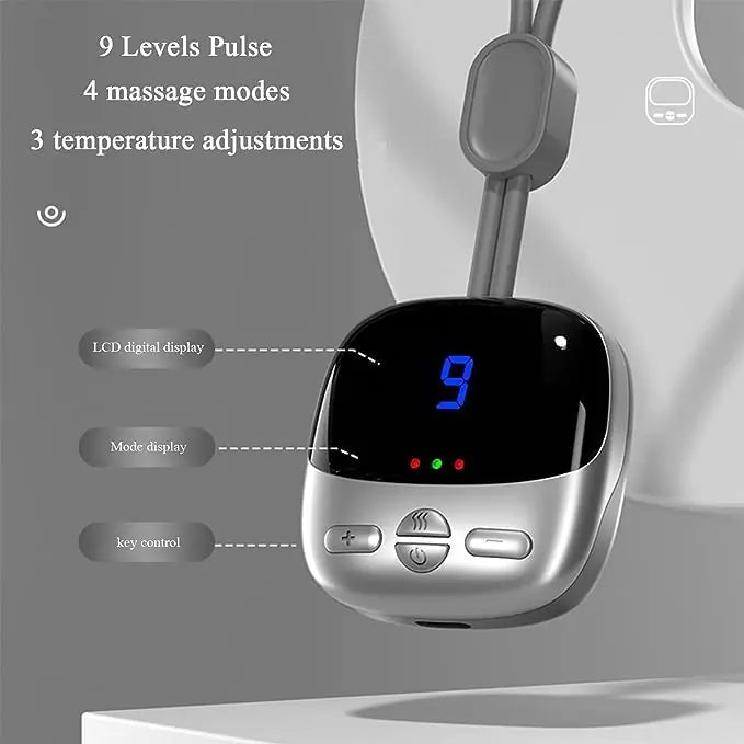 Neck Massager Necklace with Heat – Model NM-2025